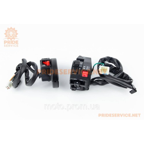 Блок кнопок на руле левый + правый, пара, Shineray XY200/250GY-9А
