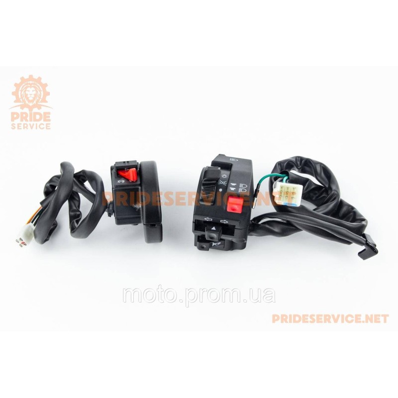 Блок кнопок на руле левый + правый, пара, Shineray XY200/250GY-9А