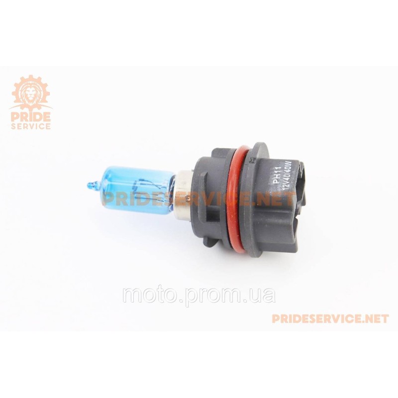 Лампа фари PH11 12V 40/40W (AF35/48) пластмас. цоколь, синя