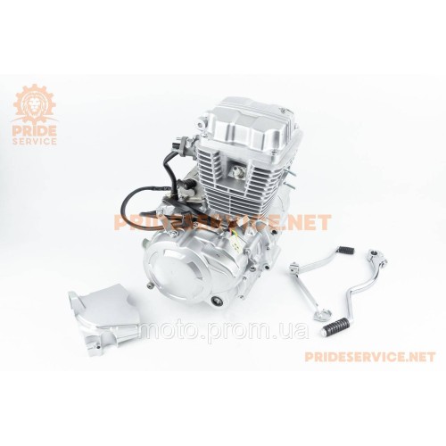 Двигатель мотоциклетный в сборе CB-150cc (на Viper-125J) цельная клапанная крышка