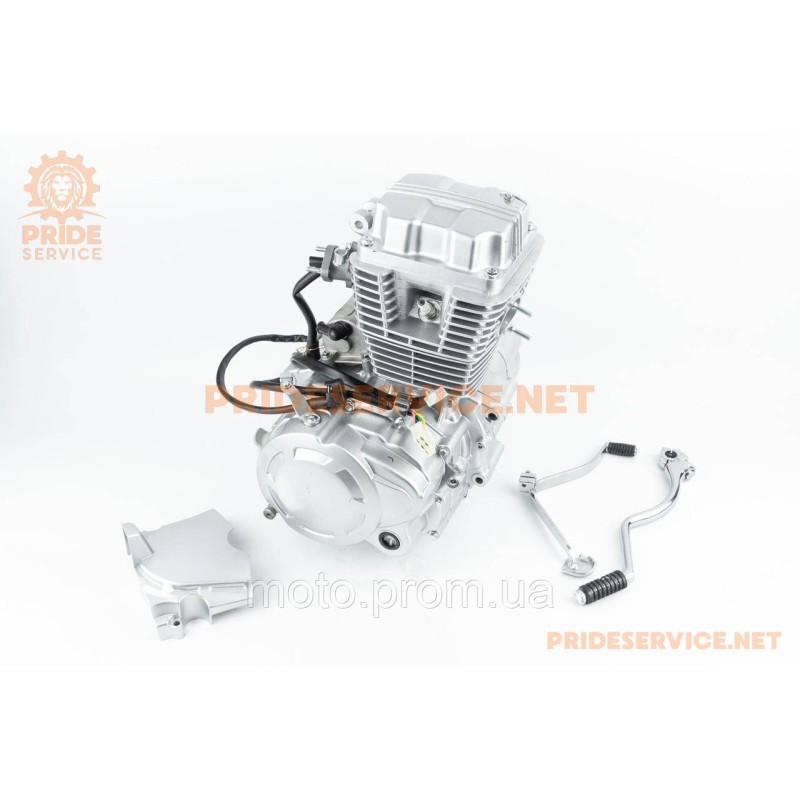 Двигатель мотоциклетный в сборе CB-150cc (на Viper-125J) цельная клапанная крышка