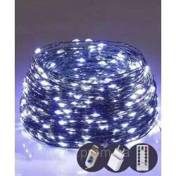 Роса 300 LED 30м, зелений провід, реле 8 режимів +USB, пульт ДК, білий (50) Роса 300 LED 30м, зелений провід, реле 8 режимів +USB, пульт ДК, білий (50)