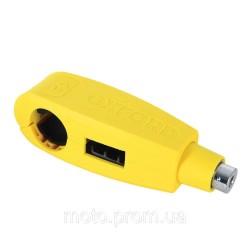 Замок-блокатор із сигналізацією Oxford LeverLock Yellow Замок-блокатор із сигналізацією Oxford LeverLock Yellow