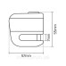 Замок Oxford Micro XA5 Alarm Disc Lock Black/Black