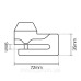 Замок Oxford Mini T Disk Lock Black