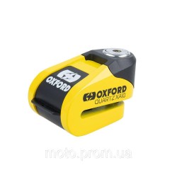 Замок Oxford Quartz XA10 Disc Lock Yellow/Black