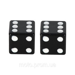 Ковпачок на ніпель Oxford Lucky Dice Valve Caps Black