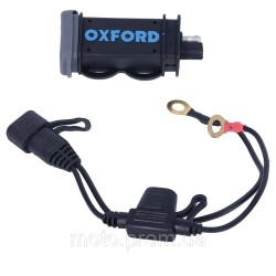Зарядний перехідник USB Oxford USB 2.1Amp Fused power charging kit Зарядний перехідник USB Oxford USB 2.1Amp Fused power charging kit