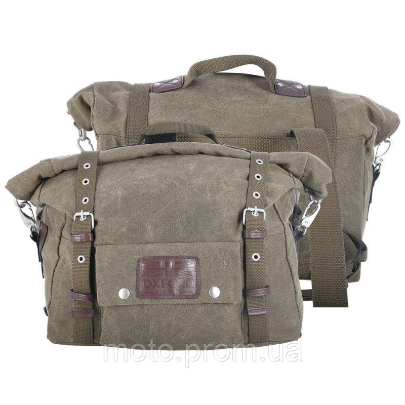 Мото сумка Oxford Heritage Panniers Khaki 40L