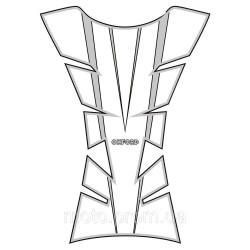 Наліпка на бак Oxford Sheer Arrow Tank Pad - Silver