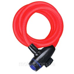 Трос протиугінний Oxford Cable Lock 12mm x 1800mm Red Трос протиугінний Oxford Cable Lock 12mm x 1800mm Red