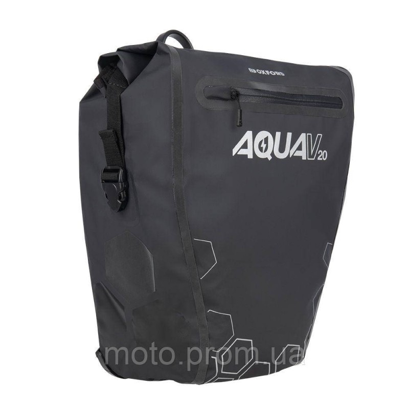 Oxford Aqua V 20 Single QR Pannier Bag Black