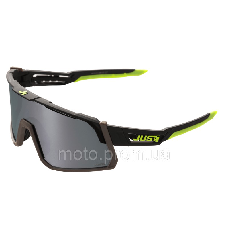 Окуляри Just1 Sniper Black-fluo Yellow With Dark Grey Mirror Lens