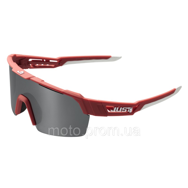 Окуляри Just1 Sniper Urban Dark Red-white With Silver Mirror Lens