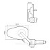 Мото дзеркало Oxford Shield 360 Bar End Mirror