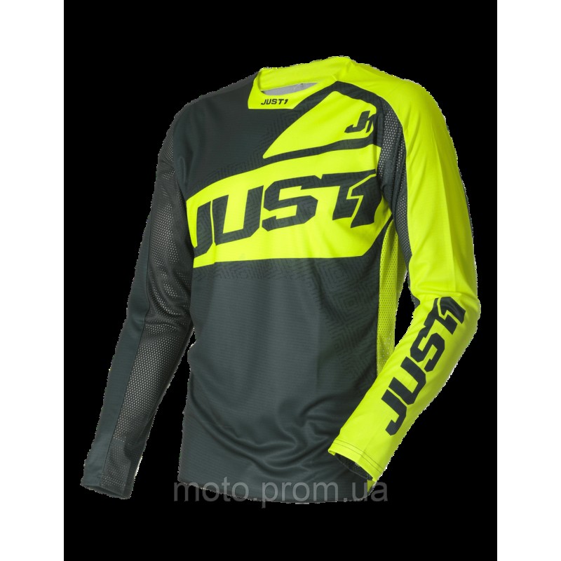 Джерсі Just1 J-Force Vertigo Jersey Grey - Yellow Fluo (S)