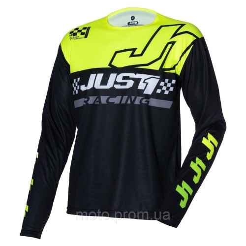 Джерсі Just1 Jersey J-command Competition Black Yellow Fluo (S)