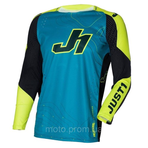 Джерсі Just1 Jersey J-flex 2.0 Frontier Teal Black Yellow Fluo (XXL)