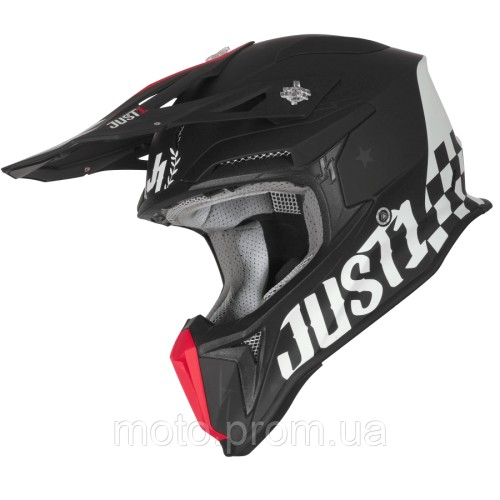 Мотошолом Just1 J18 Old School Black (XL)
