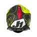 Мотошолом Just1 J18 Vertigo Red Grey Fluo Yellow (M)