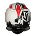 Мотошолом Just1 J18 Virtual Fluo Red - White - Matt (S)