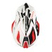 Мотошолом Just1 J18 Virtual Fluo Red - White - Matt (S)