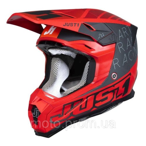 Мотошолом Just1 J22-F Dynamo Black Red (XL)