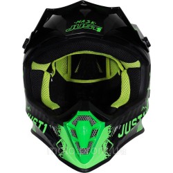 Мотошолом Just1 J38 Mask Fluo Green Titanium Black (XL) Мотошолом Just1 J38 Mask Fluo Green Titanium Black (XL)