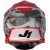 Мотошолом Just1 J39 Kinetic Camo Black Grey Red - Matt (M)