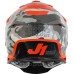 Мотошолом Just1 J39 Kinetic Camo Grey Red Fluo Orange (S)