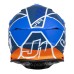 Мотошолом Just1 J39 Thruster White Fluo Orange Blue (XL)