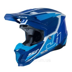 Мотошолом Just1 J40 Flash White Blue (L) Мотошолом Just1 J40 Flash White Blue (L)