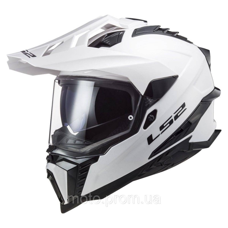 Мотошолом LS2 MX701 Explorer Solid White (L)