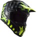 Мотошолом LS2 MX703 C X-Force Barrier Hi-Viz Yellow Green (M)