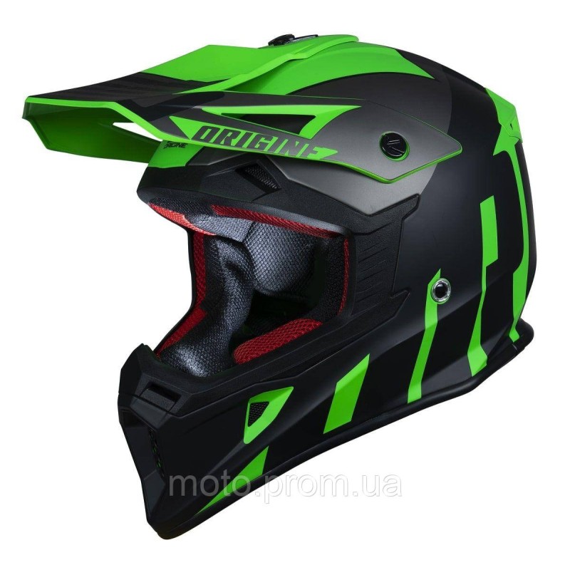 Мотошолом Origine Hero Thunder Titanium Black Fluo Green Matt (XL)