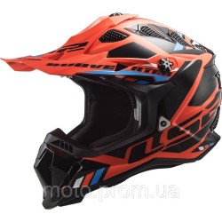 Мотошолом LS2 MX700 Subverter Evo Stomp Fluo Orange Black (M)