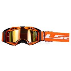 Окуляри LS2 Aura Pro Goggle Black Orange with Iridium Visor Окуляри LS2 Aura Pro Goggle Black Orange with Iridium Visor