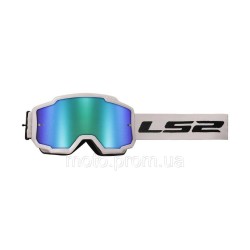 Окуляри LS2 Charger Goggle White with Green Iridium Visor Окуляри LS2 Charger Goggle White with Green Iridium Visor
