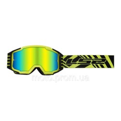 Окуляри LS2 Charger Pro Goggle Hi-Vis Yellow with Iridium Visor Окуляри LS2 Charger Pro Goggle Hi-Vis Yellow with Iridium Visor