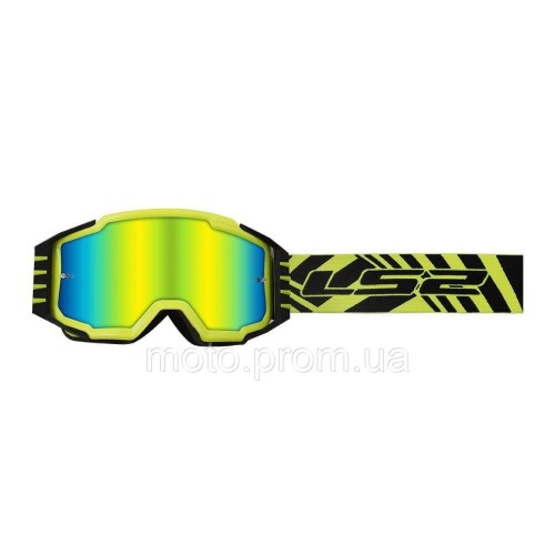 Окуляри LS2 Charger Pro Goggle Hi-Vis Yellow with Iridium Visor
