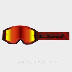Окуляри LS2 Charger Pro Goggle Red with Iridium Visor Окуляри LS2 Charger Pro Goggle Red with Iridium Visor