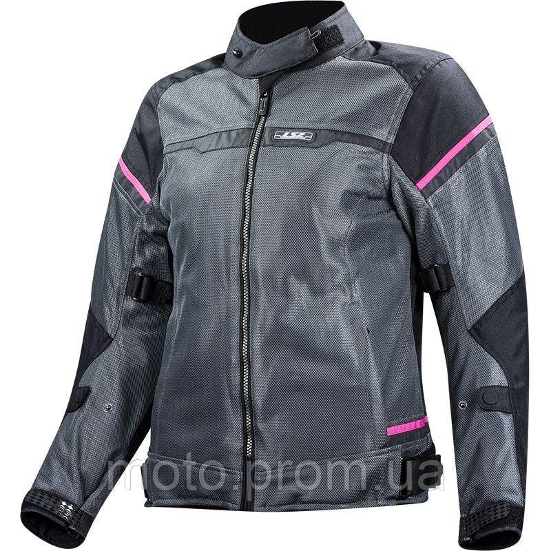 Куртка жіноча LS2 Riva Lady Jacket Black Dark Grey Pink (XS)