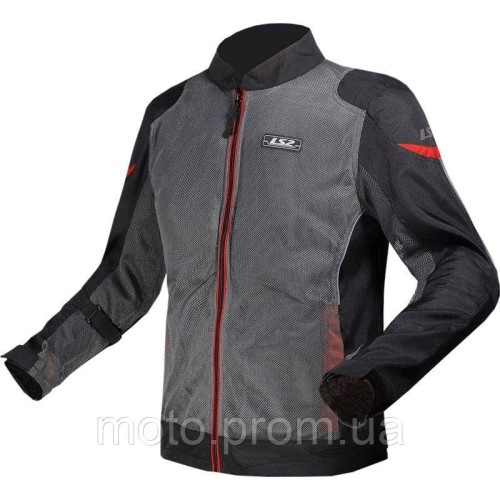 Куртка LS2 Airy Evo Man Jacket Grey Black Red (M)