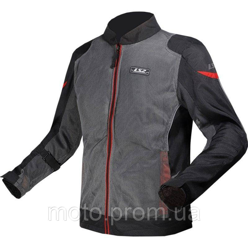 Куртка LS2 Airy Evo Man Jacket Grey Black Red (S)