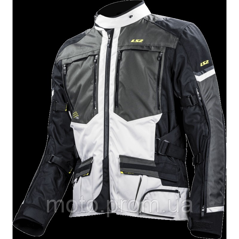 Куртка LS2 Norway Man Jacket Black Grey Yellow (L)