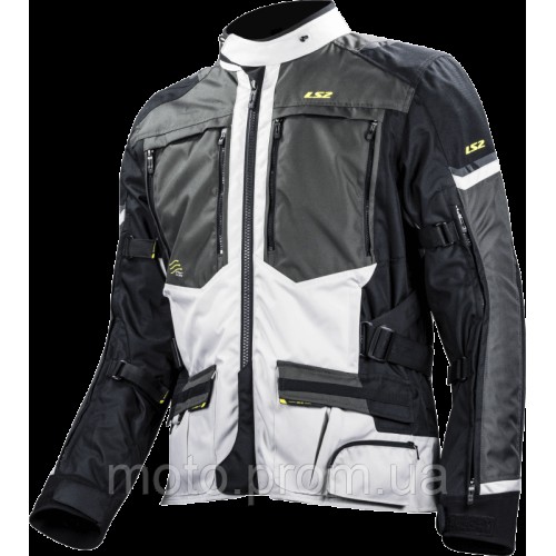 Куртка LS2 Norway Man Jacket Black Grey Yellow (M)