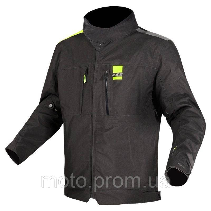 Куртка LS2 Titanium Man Jacket Black Hi-Vis Yellow (XXL)