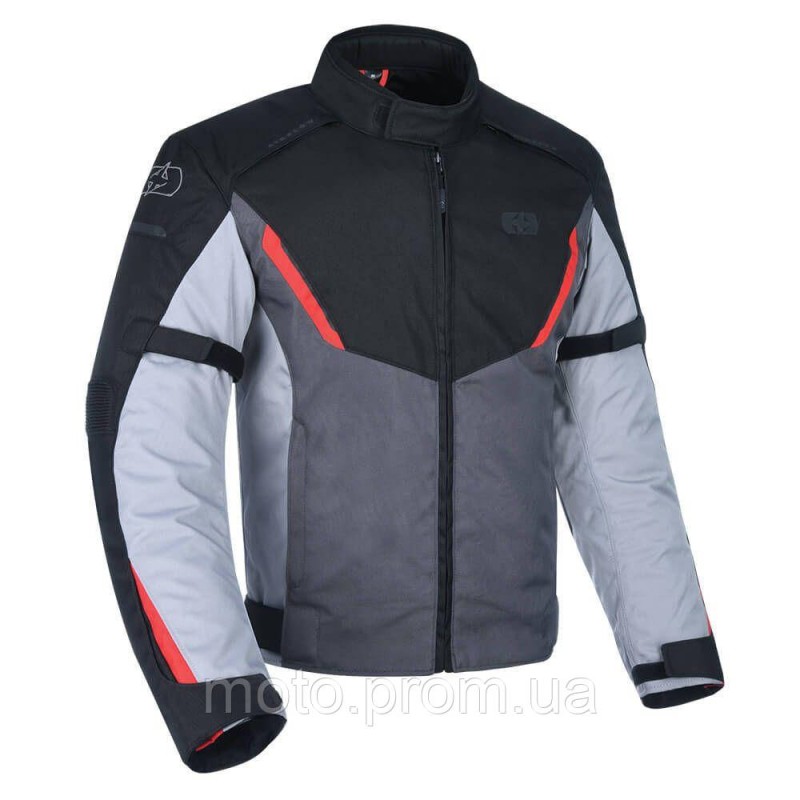 Мото куртка Oxford Delta 1.0 MS Jkt Black / Grey / Red (XXL)