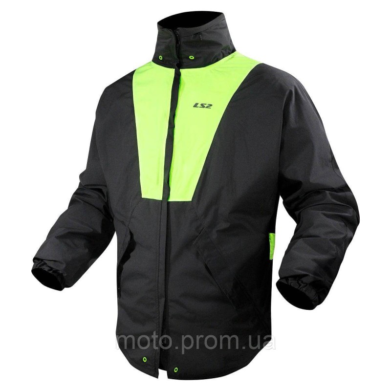 Дощовик LS2 X-Rain Jacket Black Hi-Vis Yellow (S)