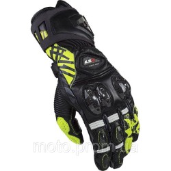 Моторукавички LS2 Feng Racing Gloves Black Hi-Vis Yellow (L)